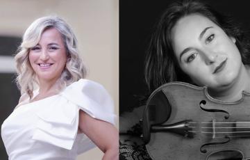 Imagen promocional de ambas artistas a la cita cultural