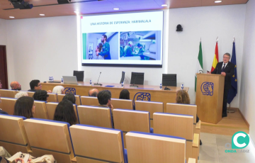 Una de las intervenciones durante el encuentro celebrado en la Autoridad Portuaria de la Bahía de Cádiz 