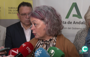 La subdelegada responde a los medios este jueves en la capital gaditana