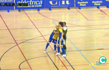 Alegria de los jugadores amarillos el pasado domingo en uno de los tantos conseguidos