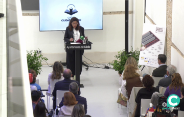 Yolanda Vallejo durante su intervención en el acto