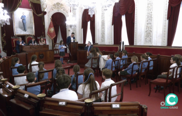 Imagen del acto dispuesto en el Ayuntamiento de Cádiz este jueves