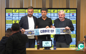 Un momento del acto celebrado este jueves en la Sala de Prensa del Estadio