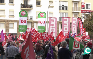 Concentración del 1º de Mayo en la capital gaditana 