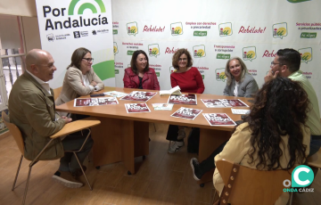 Un momento del encuentro d este viernes en la sede del formación provincial