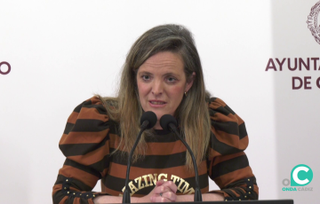La edil responde a los medios este miercoles en el Ayuntamiento