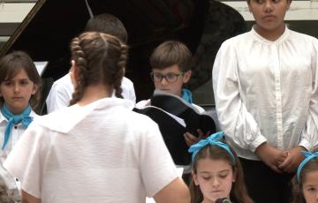 Alumnado de la Escuela de Música del colegio San Felipe Neri. 