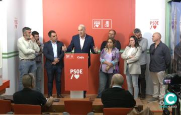 Juan Carlos Ruiz Boix y Juan Cornejo comparecen ante los medios de comunicación. 