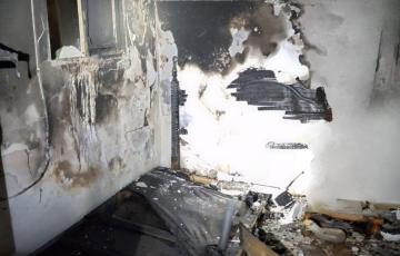 Estado del interior del inmueble tras la deflagración