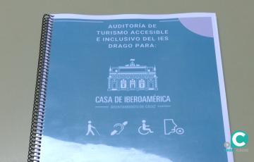 Imagen de la auditoría pionera en Cádiz sobre accesibilidad elaborada por estudiantes del IES Drago.