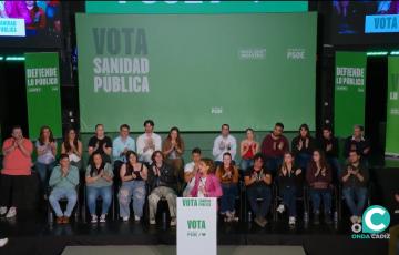 La secretaria general del PSOE-A María Jesús Montero, este domingo. 