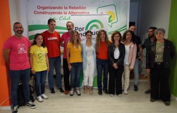 Sira Rego con representantes del sector educativo de Infantil.