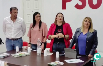 Un momento del acto socialista celebrado en la localidad gaditana de Paterna