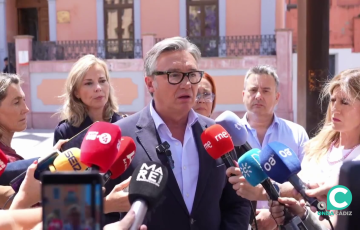 Gavira interviene ante los medios de comunicación 