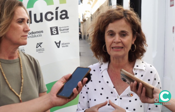 Gómez durante su intervención en los medios
