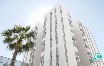 Edificio que albergan las 60 familias afectadas