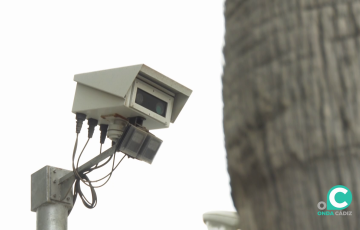 Cámara de vigilancia en la zona urbana de la capital gaditana