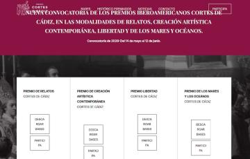 La página oficial de los Premios Cortes de Cádiz es premioscortesdecadiz.com