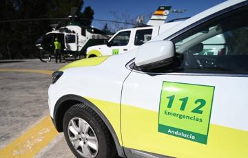 Vehículo de Servio de Emergencias 112 Andalucía.