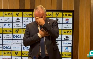 Manuel Vizcaíno emocionado tras su despedida 