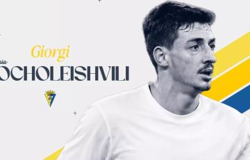 Gocholeishvili es el segundo internacional georgiano en la plantilla (Foto: Cádiz CF)