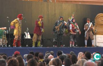 Cuarteto 'Que no vengan' durante su actuación en el festival. 