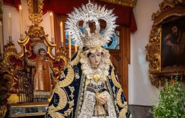La Orden ha querido sumarse a los actos del 300 aniversario de la parroquia con la imagen de San Lorenzo en el altar