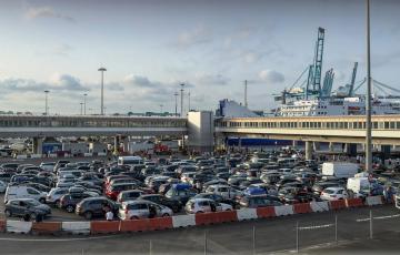 El puerto de Algeciras durante la operación salida de la Operación Paso del Estrecho.