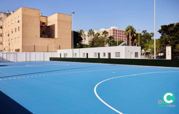 Imagen de la remodelada pista Cándido Andrés
