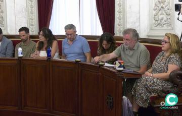 Ediles de la formación durante un Pleno en una imagen de archivo