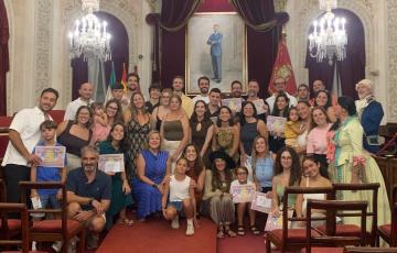 Los ganadores de la yincana del Emporio del Orbe. 