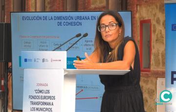 La representante de la Dirección General de Política Regional y Urbana de la Comisión Europea, Valentina Corsetti.