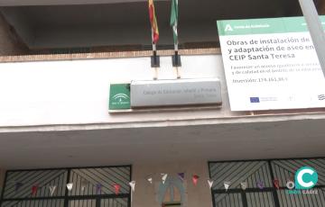 La fachada del CEIP Santa Teresa.