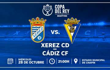 Xerez CD y Cádiz CF se medirán en Copa del Rey