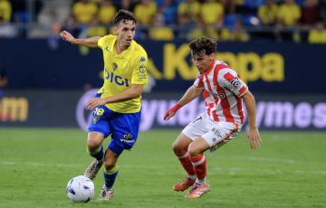 Jandro Orellana en una acción del choque (Foto: LaLiga)