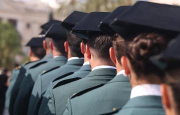 Agentes de la Guardia Civil en un acto en Cádiz. Foto de archivo.