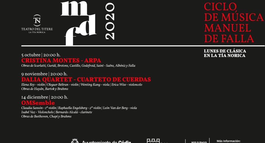 Ciclo música manuel de falla: dalia quartet - cuarteto de cuerdas