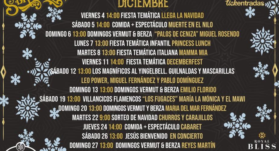 Programación diciembre en serendipia