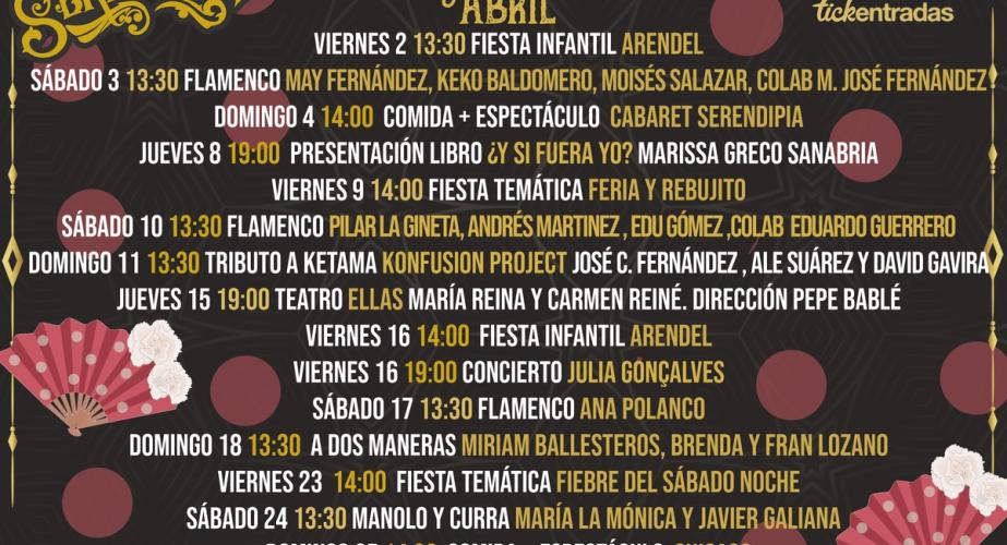 Programación abril en serendipia