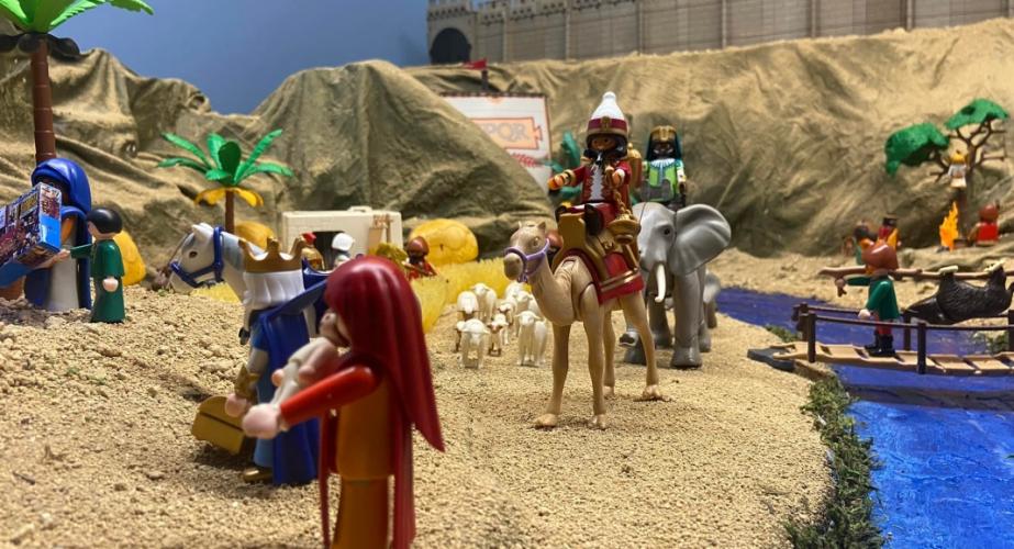 Belén de playmobil de la cofradía de la sentencia