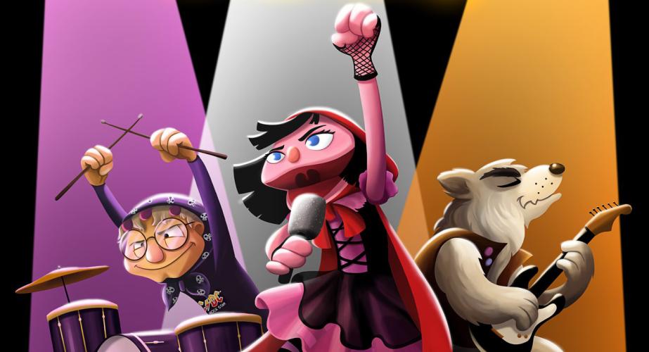 Puppets marionetas: “caperucita rock”