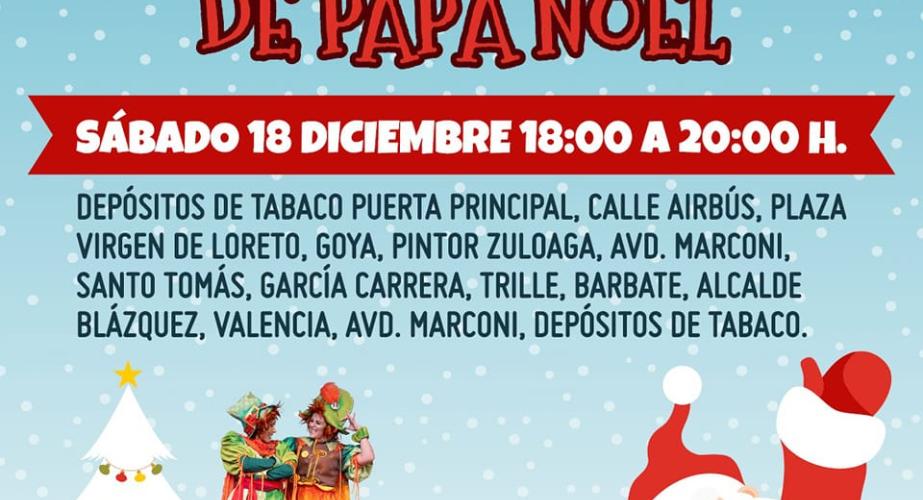 Pasacalle de papá noel con baby radio