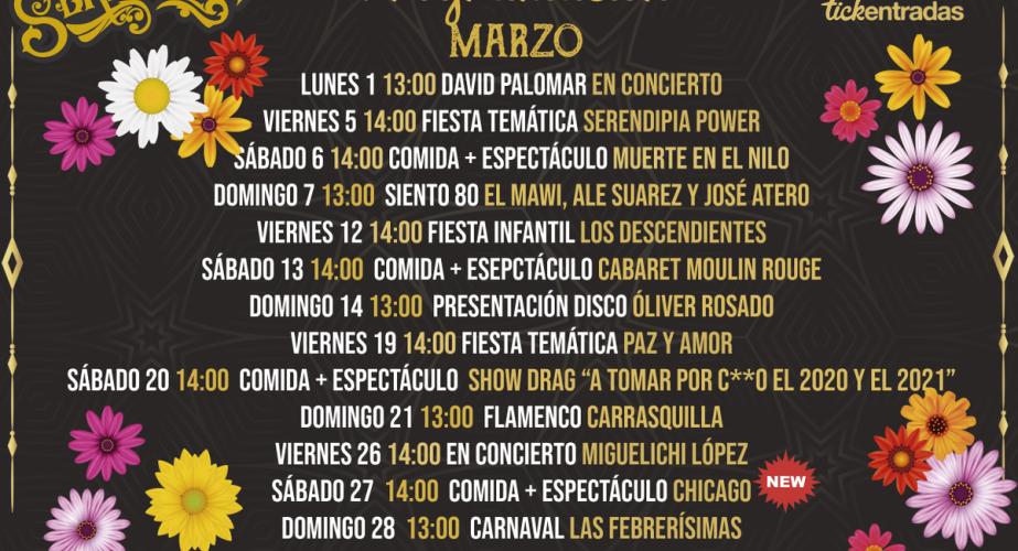 Programación marzo sala serendipia