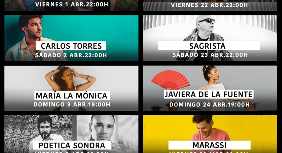 Programación abril en el pelícano