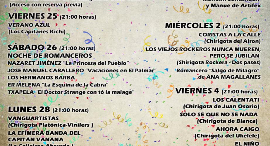 Semana de carnaval en el pay pay
