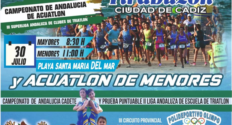 Iv acuatlón tirabuzón ciudad de cádiz