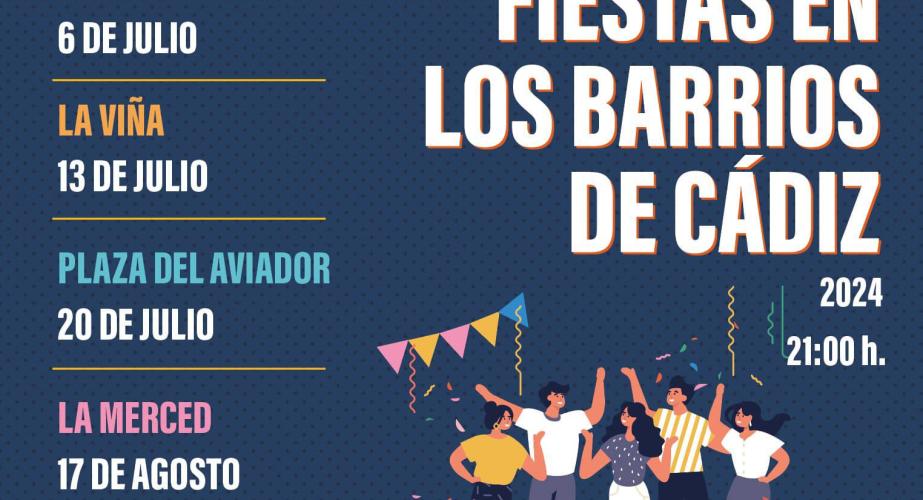 Fiesta en los barrios de cádiz