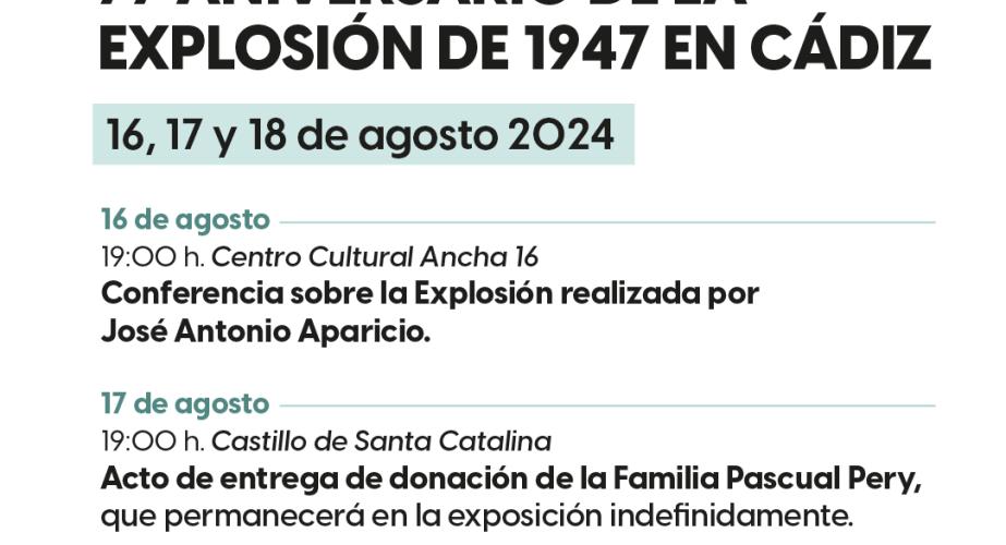 77 aniversario de la explosión de cádiz