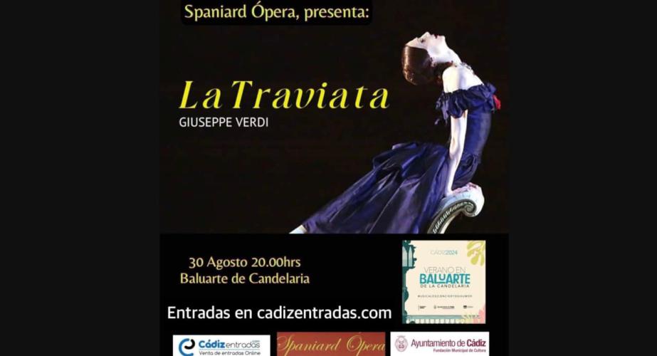 Opera "la traviata" en el baluarte de candelaria