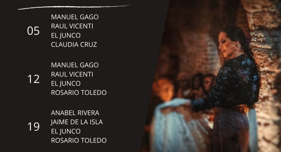 Tablao flamenco en la cueva del pájaro azul - julio 2024